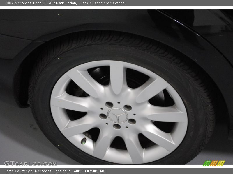 Black / Cashmere/Savanna 2007 Mercedes-Benz S 550 4Matic Sedan