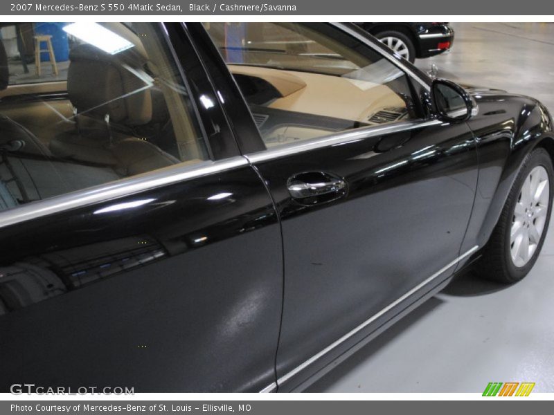 Black / Cashmere/Savanna 2007 Mercedes-Benz S 550 4Matic Sedan