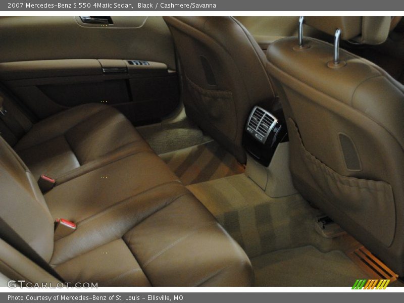 Black / Cashmere/Savanna 2007 Mercedes-Benz S 550 4Matic Sedan