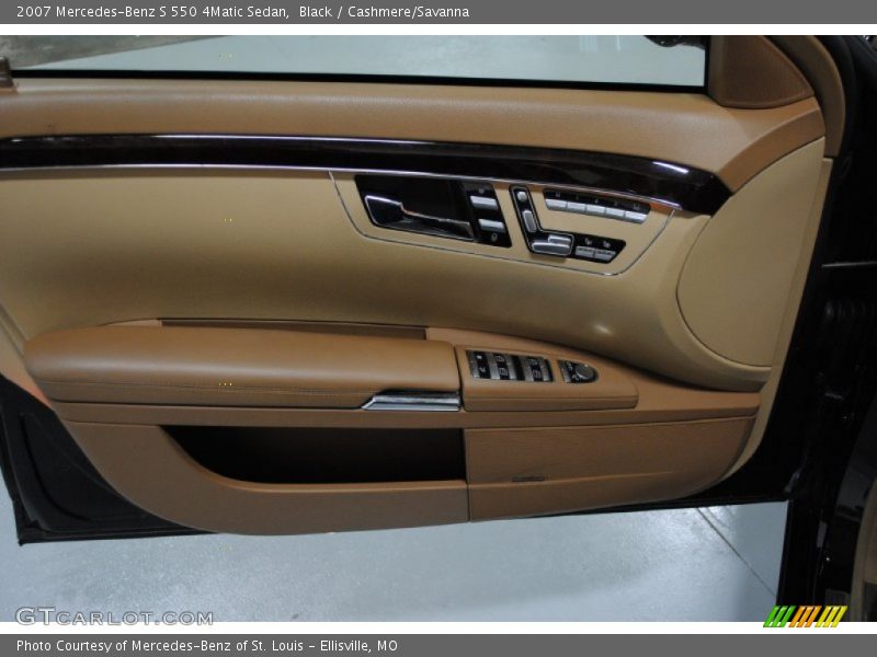 Black / Cashmere/Savanna 2007 Mercedes-Benz S 550 4Matic Sedan