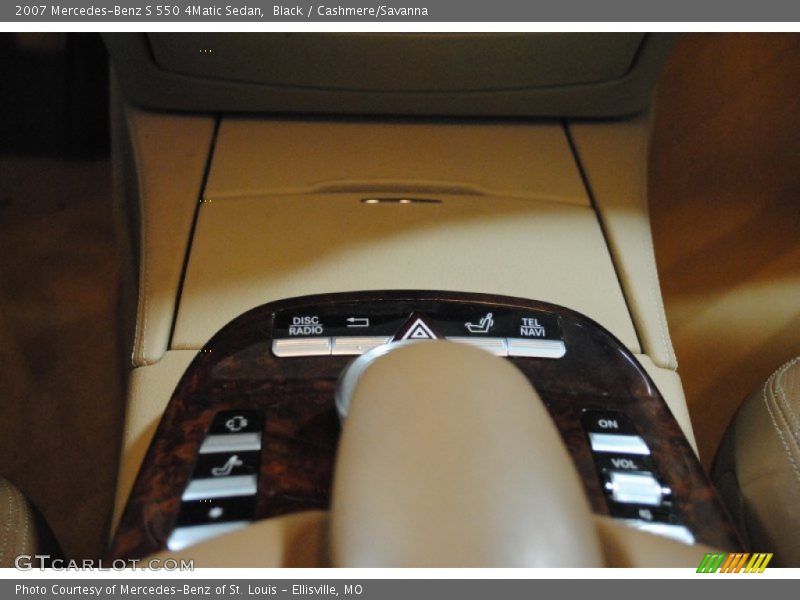 Black / Cashmere/Savanna 2007 Mercedes-Benz S 550 4Matic Sedan