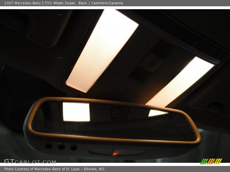 Black / Cashmere/Savanna 2007 Mercedes-Benz S 550 4Matic Sedan
