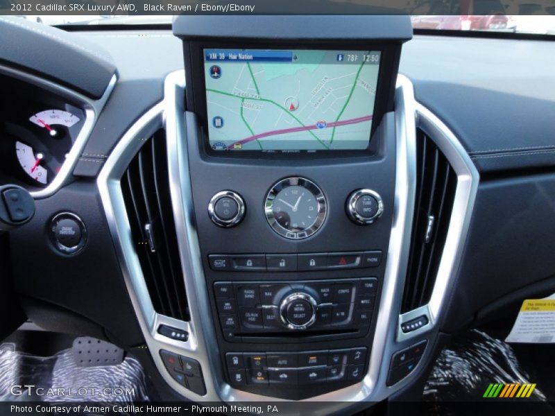 Navigation of 2012 SRX Luxury AWD