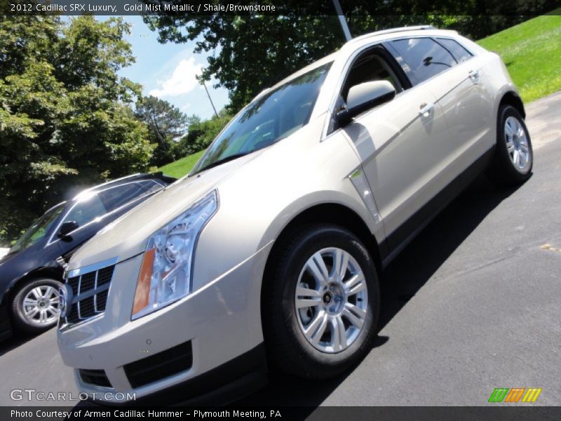 Gold Mist Metallic / Shale/Brownstone 2012 Cadillac SRX Luxury
