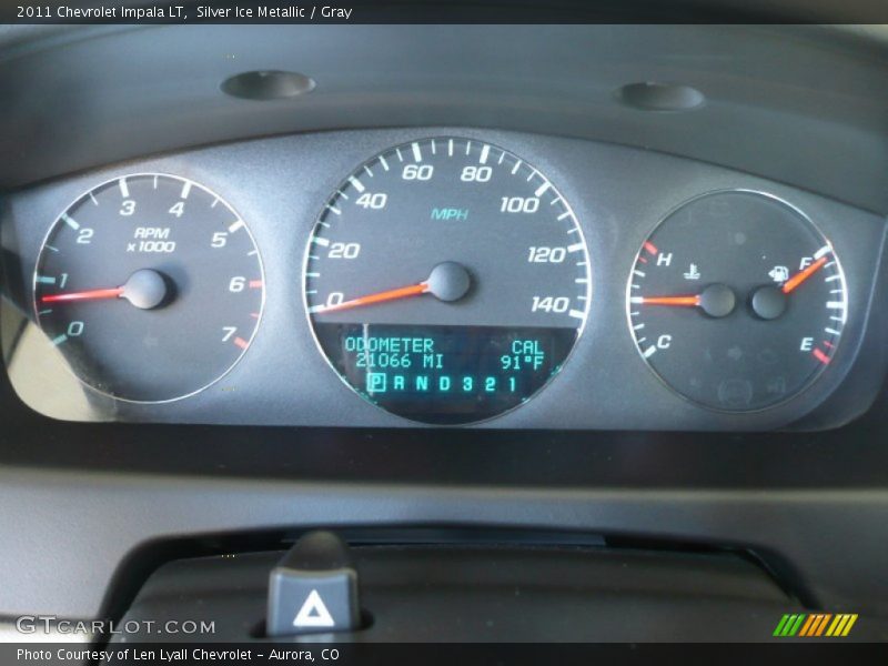 Silver Ice Metallic / Gray 2011 Chevrolet Impala LT