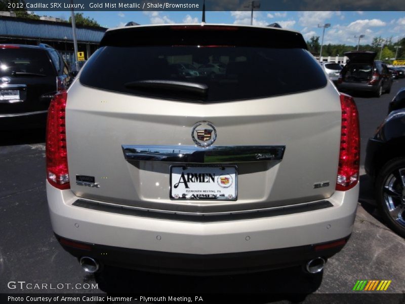 Gold Mist Metallic / Shale/Brownstone 2012 Cadillac SRX Luxury