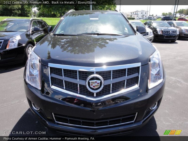 Black Ice Metallic / Ebony/Ebony 2012 Cadillac SRX Premium AWD