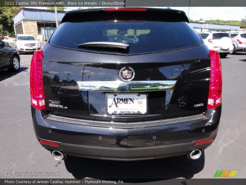 Black Ice Metallic / Ebony/Ebony 2012 Cadillac SRX Premium AWD