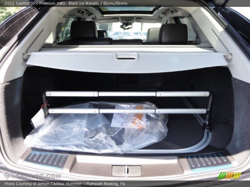 Black Ice Metallic / Ebony/Ebony 2012 Cadillac SRX Premium AWD