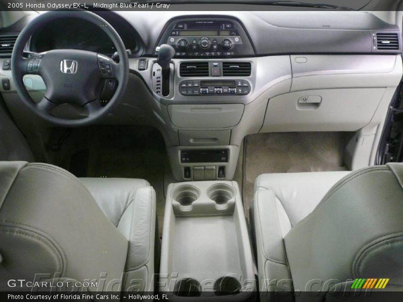 Midnight Blue Pearl / Gray 2005 Honda Odyssey EX-L