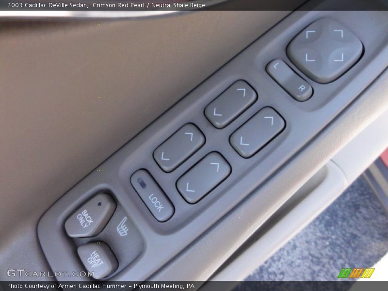 Crimson Red Pearl / Neutral Shale Beige 2003 Cadillac DeVille Sedan