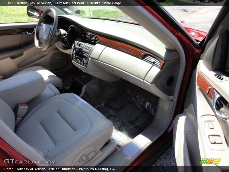 Crimson Red Pearl / Neutral Shale Beige 2003 Cadillac DeVille Sedan