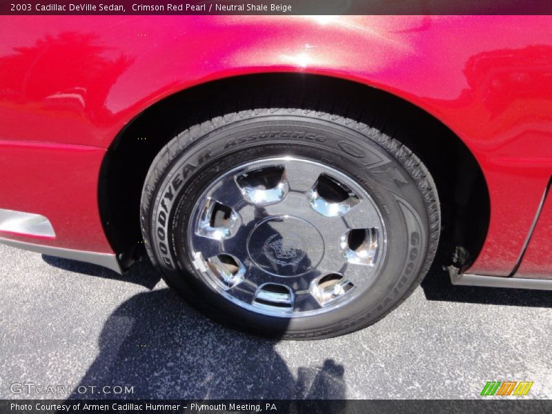 Crimson Red Pearl / Neutral Shale Beige 2003 Cadillac DeVille Sedan
