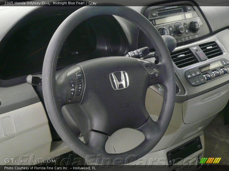 Midnight Blue Pearl / Gray 2005 Honda Odyssey EX-L