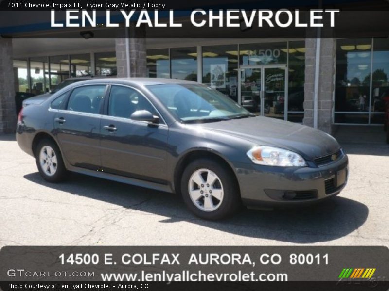 Cyber Gray Metallic / Ebony 2011 Chevrolet Impala LT