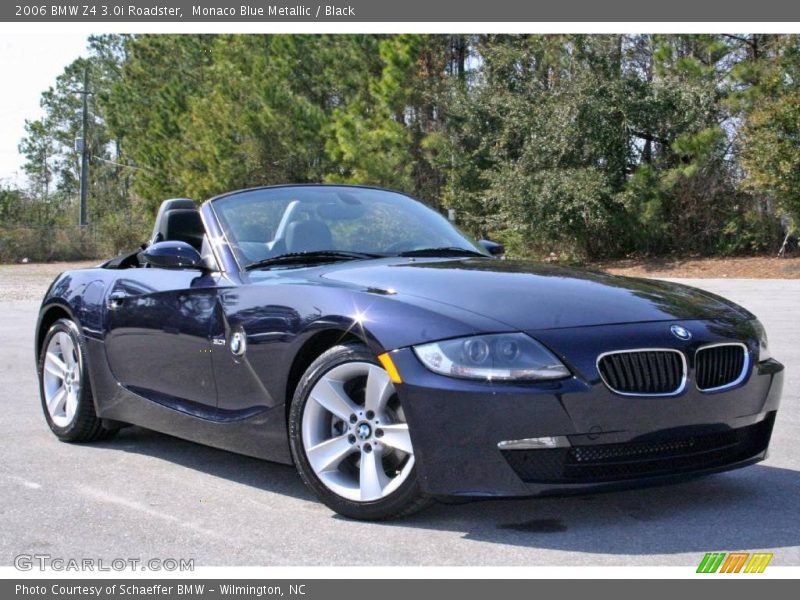 Monaco Blue Metallic / Black 2006 BMW Z4 3.0i Roadster