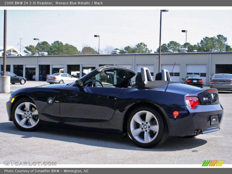 Monaco Blue Metallic / Black 2006 BMW Z4 3.0i Roadster