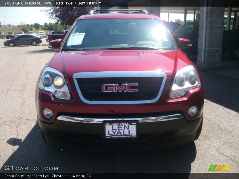 Red Jewel / Light Titanium 2008 GMC Acadia SLT AWD