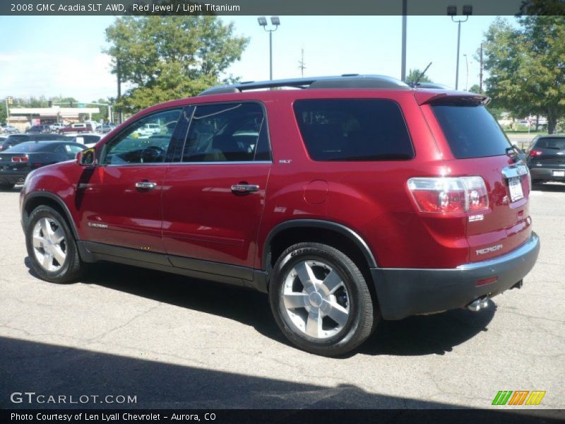 Red Jewel / Light Titanium 2008 GMC Acadia SLT AWD