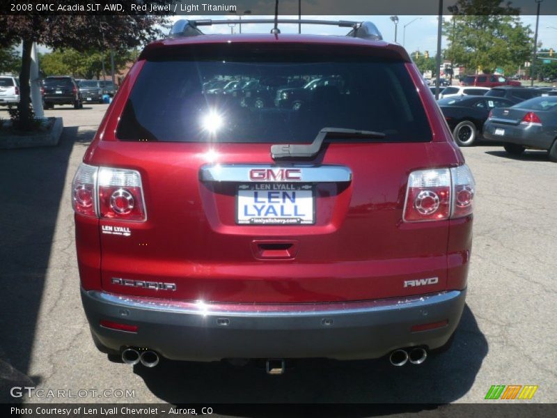 Red Jewel / Light Titanium 2008 GMC Acadia SLT AWD