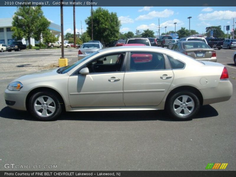 Gold Mist Metallic / Ebony 2010 Chevrolet Impala LT