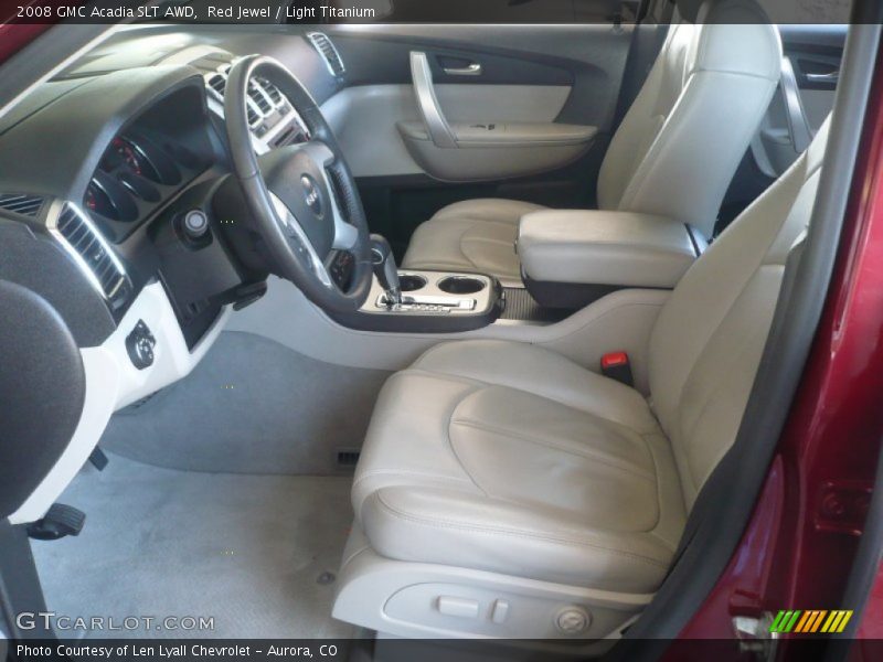 Red Jewel / Light Titanium 2008 GMC Acadia SLT AWD