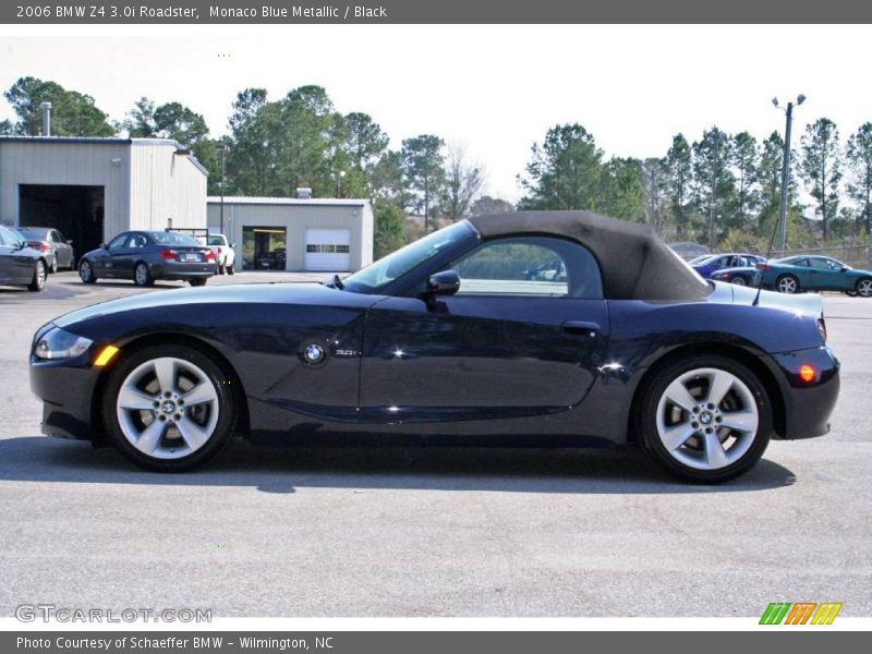 Monaco Blue Metallic / Black 2006 BMW Z4 3.0i Roadster