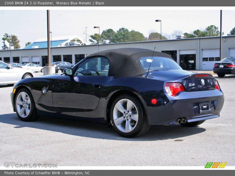 Monaco Blue Metallic / Black 2006 BMW Z4 3.0i Roadster