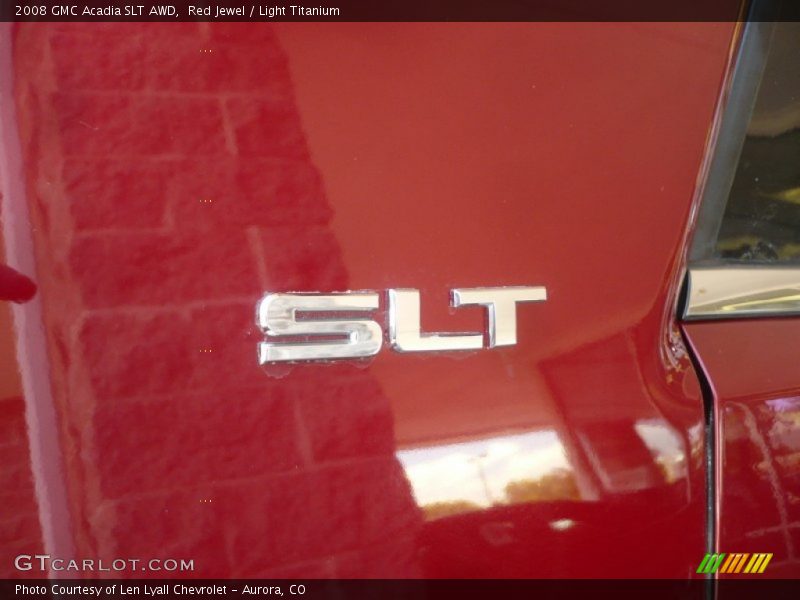 Red Jewel / Light Titanium 2008 GMC Acadia SLT AWD