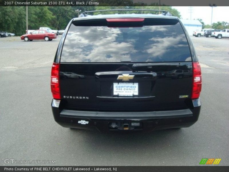 Black / Ebony 2007 Chevrolet Suburban 1500 Z71 4x4