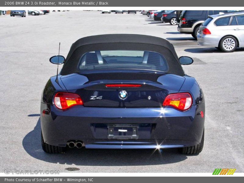 Monaco Blue Metallic / Black 2006 BMW Z4 3.0i Roadster