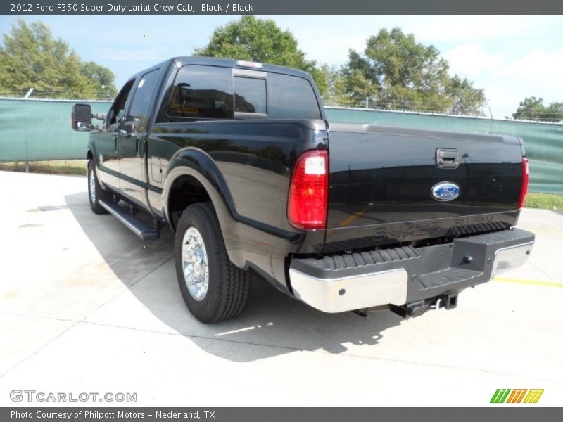 Black / Black 2012 Ford F350 Super Duty Lariat Crew Cab