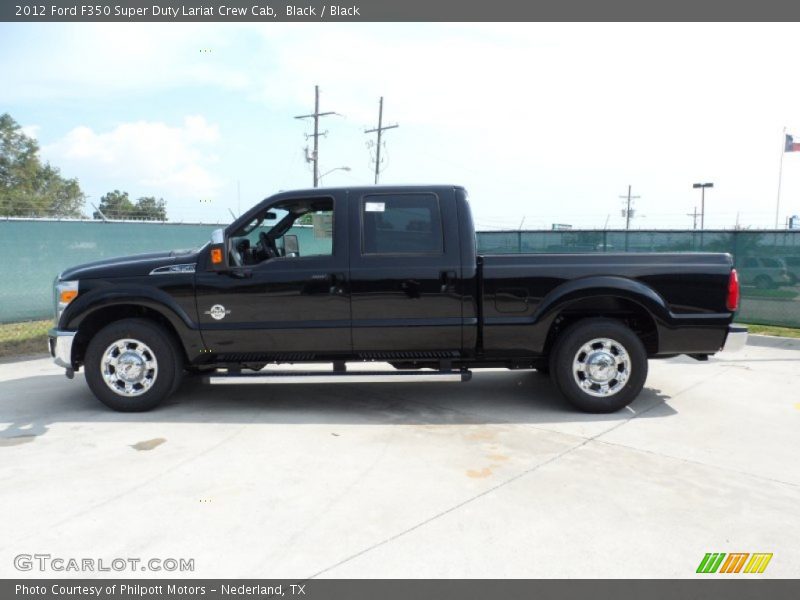 Black / Black 2012 Ford F350 Super Duty Lariat Crew Cab