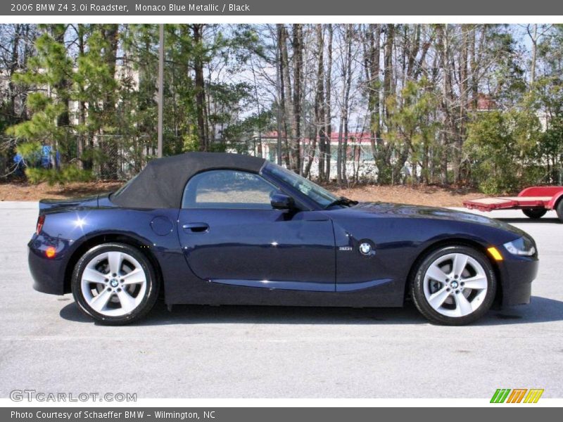 Monaco Blue Metallic / Black 2006 BMW Z4 3.0i Roadster