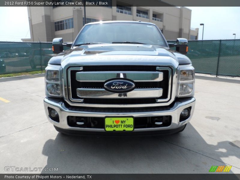 Black / Black 2012 Ford F350 Super Duty Lariat Crew Cab