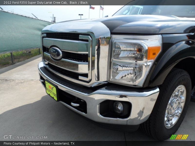 Black / Black 2012 Ford F350 Super Duty Lariat Crew Cab
