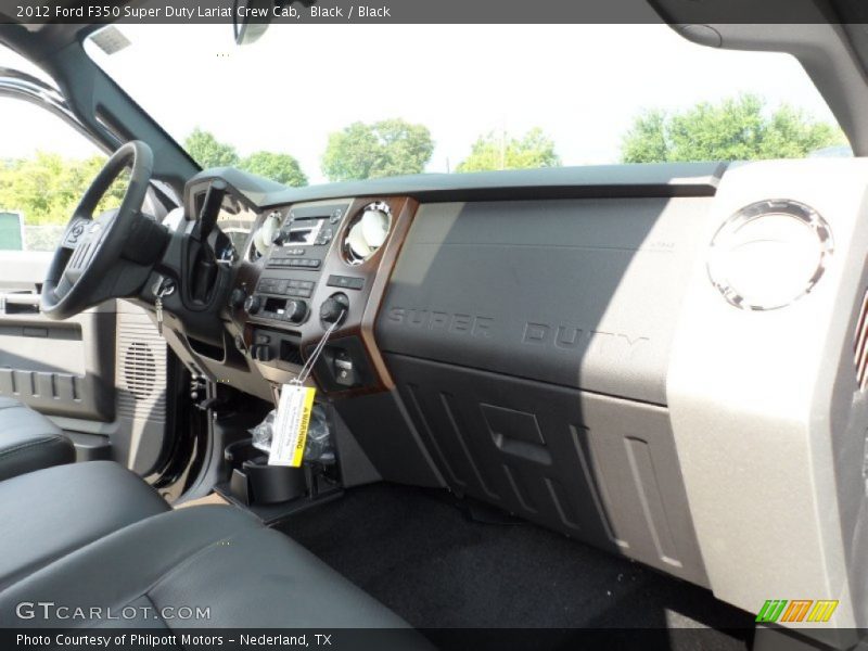 Black / Black 2012 Ford F350 Super Duty Lariat Crew Cab
