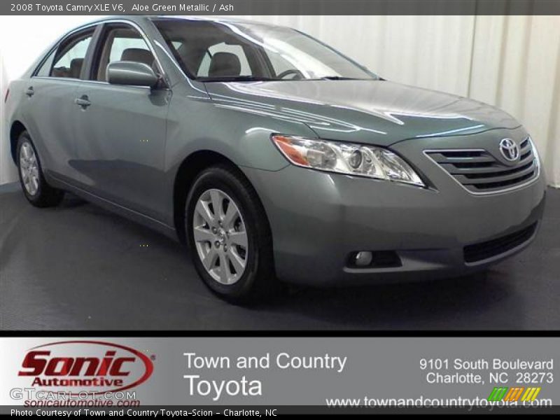 Aloe Green Metallic / Ash 2008 Toyota Camry XLE V6