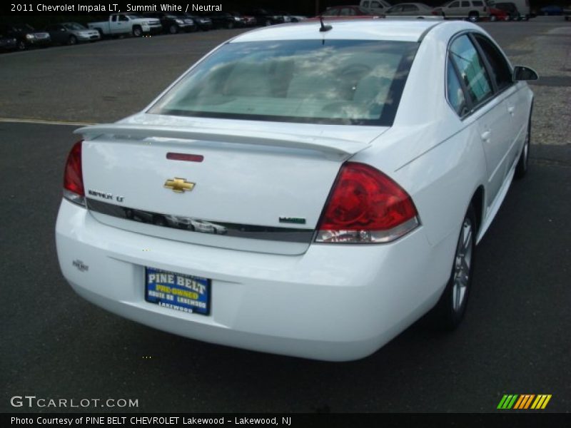 Summit White / Neutral 2011 Chevrolet Impala LT