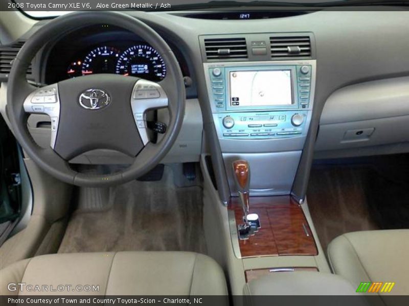 Aloe Green Metallic / Ash 2008 Toyota Camry XLE V6