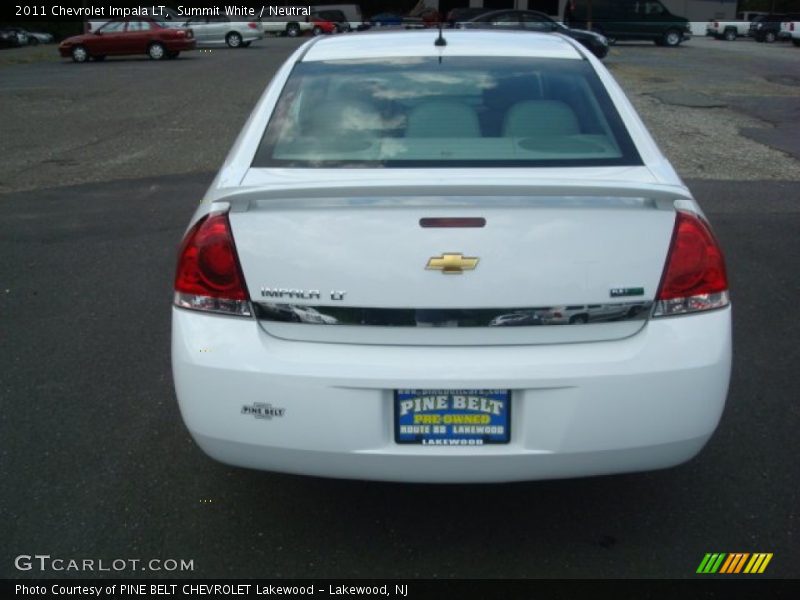 Summit White / Neutral 2011 Chevrolet Impala LT