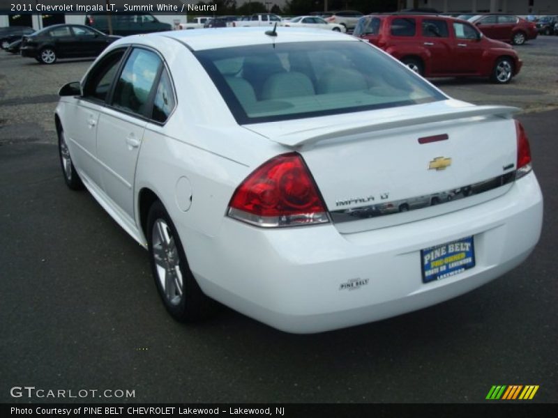 Summit White / Neutral 2011 Chevrolet Impala LT