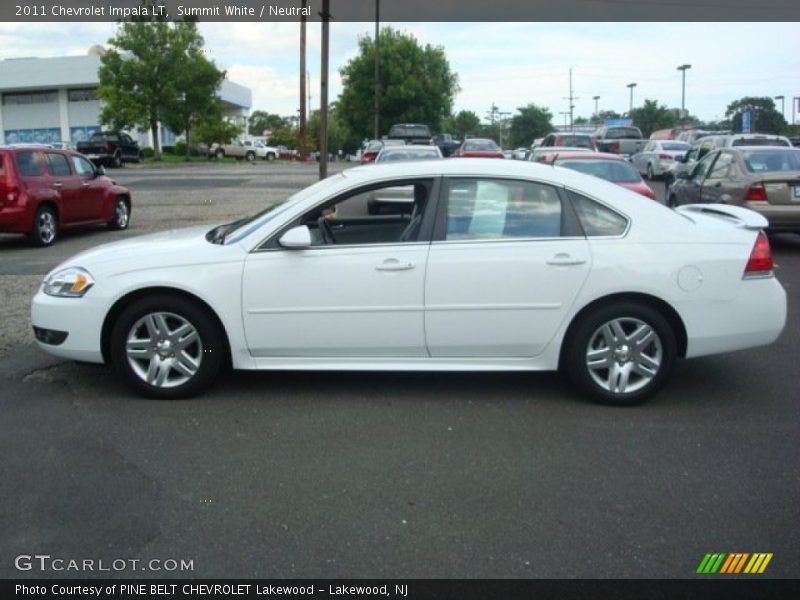 Summit White / Neutral 2011 Chevrolet Impala LT