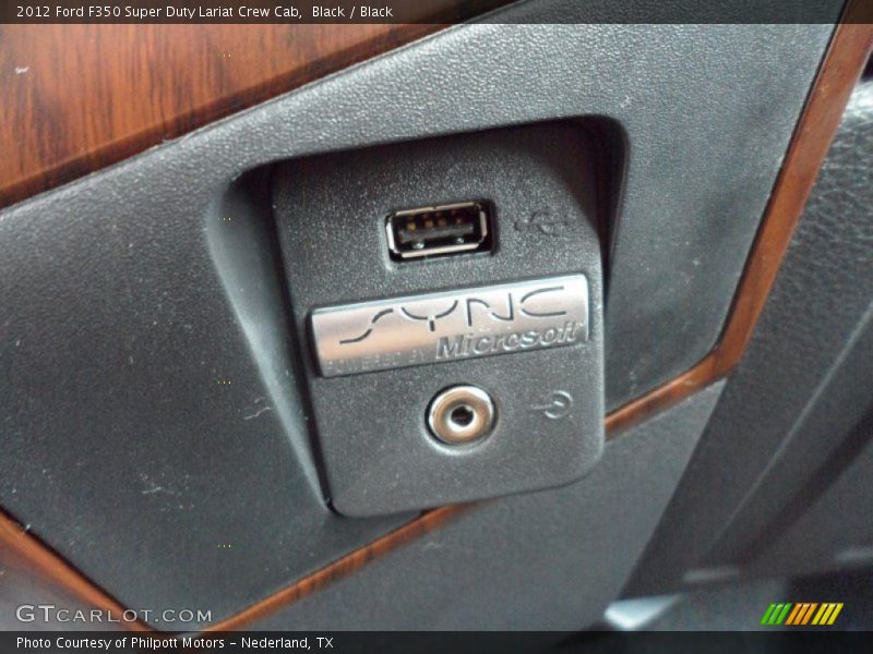 Black / Black 2012 Ford F350 Super Duty Lariat Crew Cab