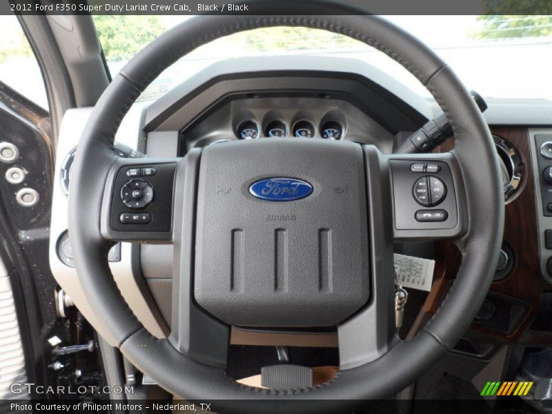  2012 F350 Super Duty Lariat Crew Cab Steering Wheel