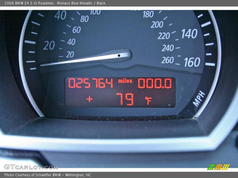 Monaco Blue Metallic / Black 2006 BMW Z4 3.0i Roadster