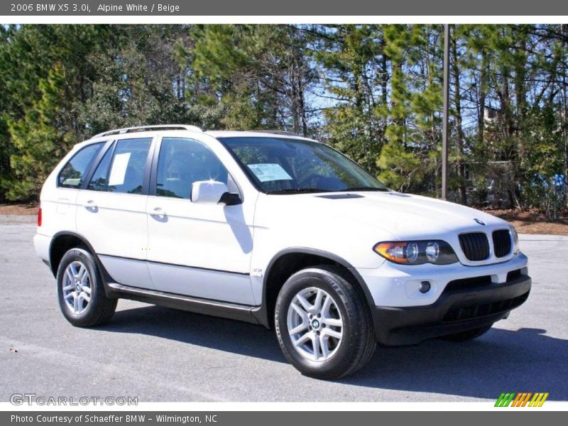Alpine White / Beige 2006 BMW X5 3.0i