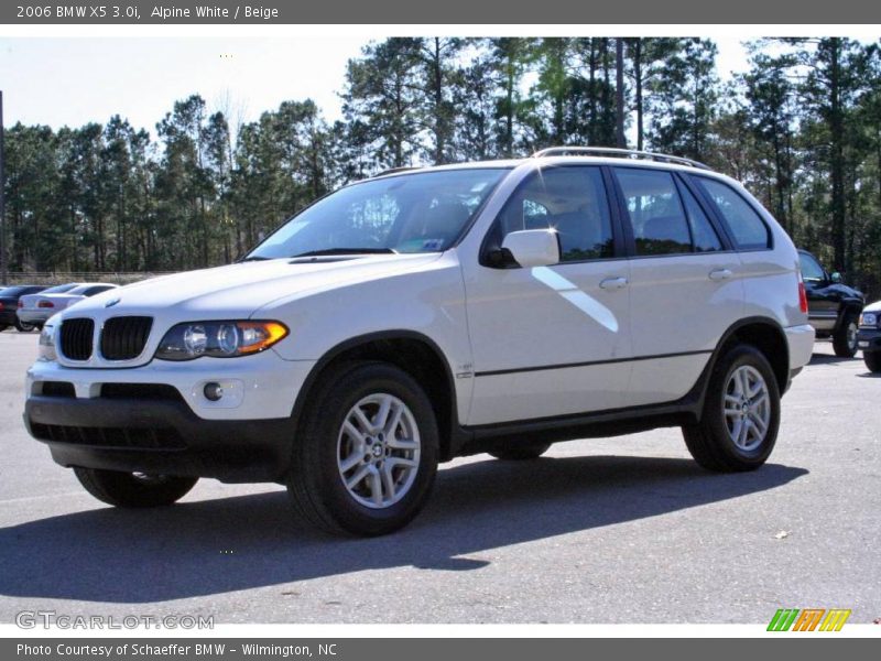 Alpine White / Beige 2006 BMW X5 3.0i