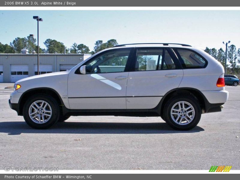 Alpine White / Beige 2006 BMW X5 3.0i