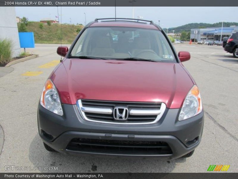 Chianti Red Pearl / Saddle 2004 Honda CR-V EX 4WD